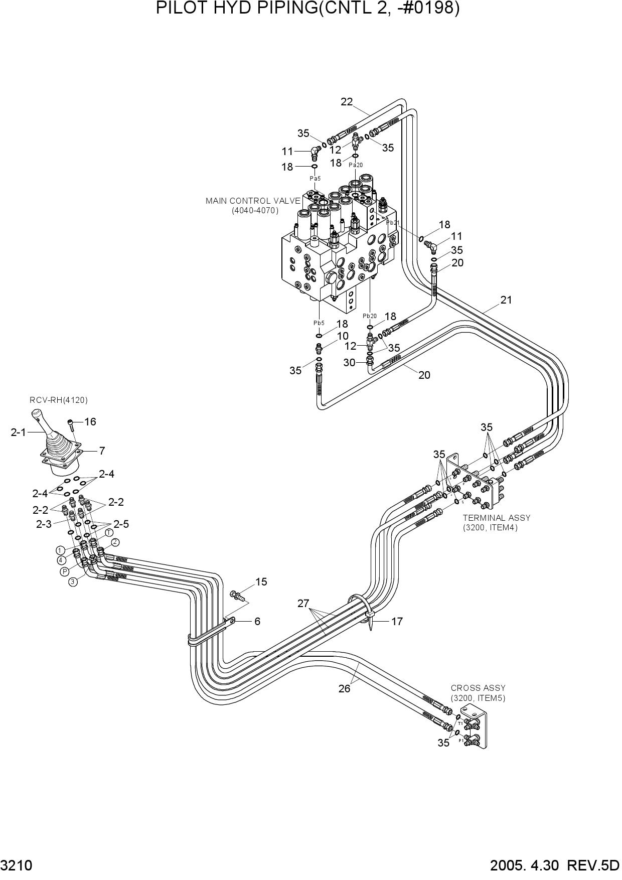 PILOT HYD PIPING(CNTL 2, -#0198)