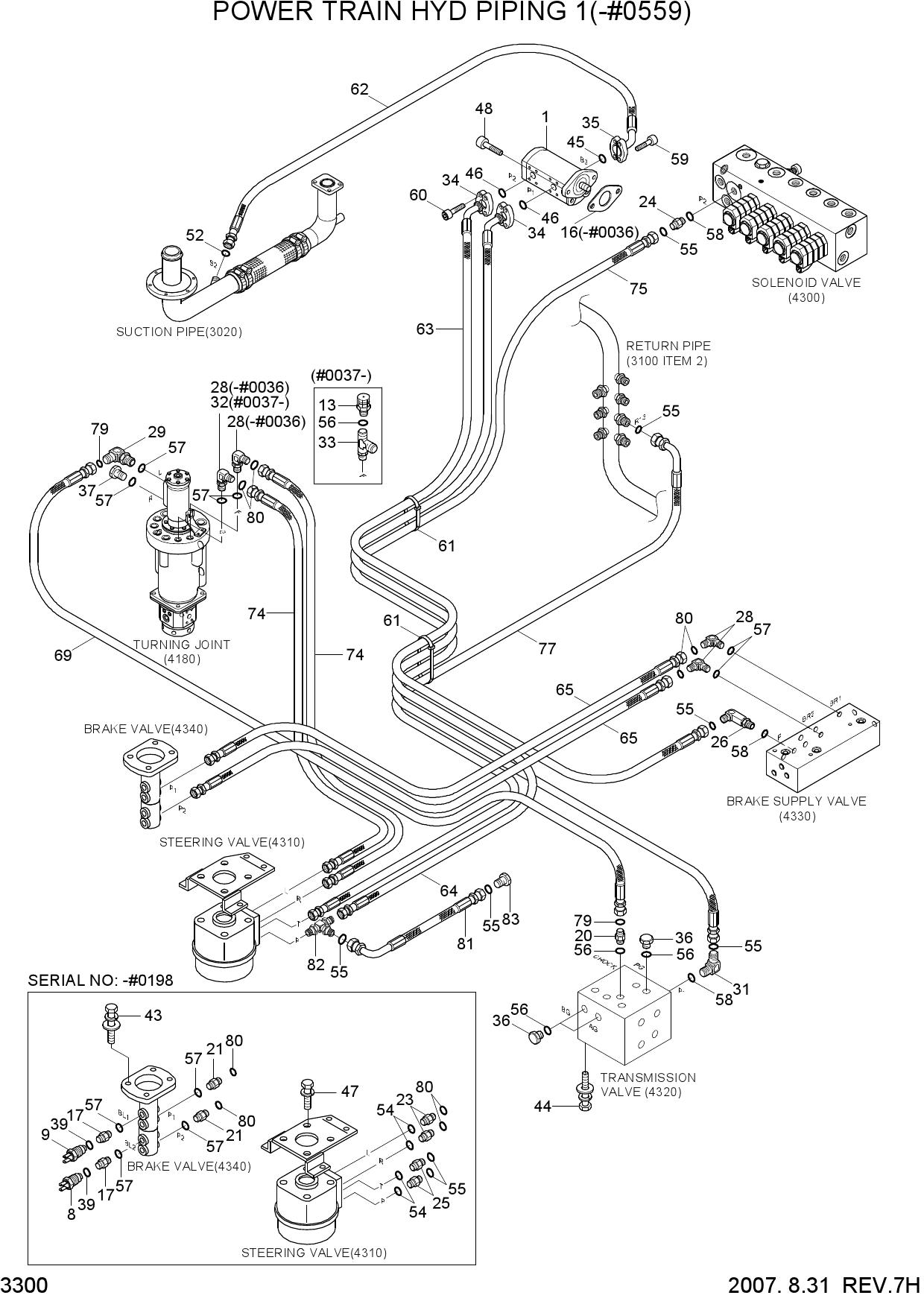 POWER TRAIN HYD PIPING 1(-#0559)