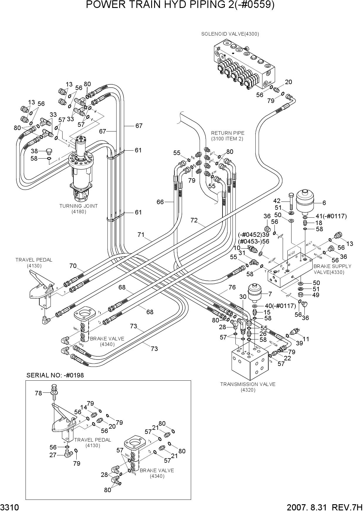 POWER TRAIN HYD PIPING 2(-#0559)