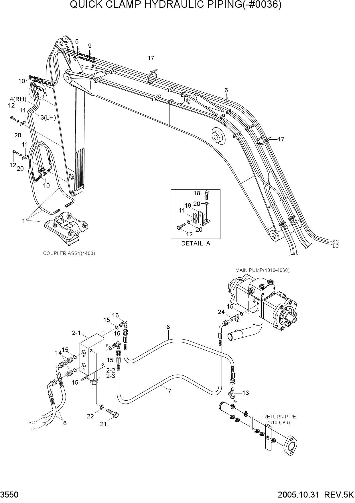 QUICK CLAMP HYD PIPING(-#0036)