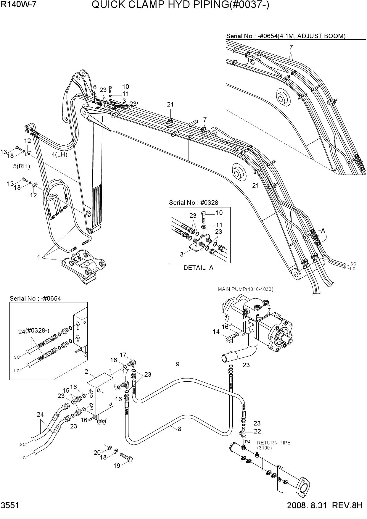 QUICK CLAMP HYD PIPING(#0037-)