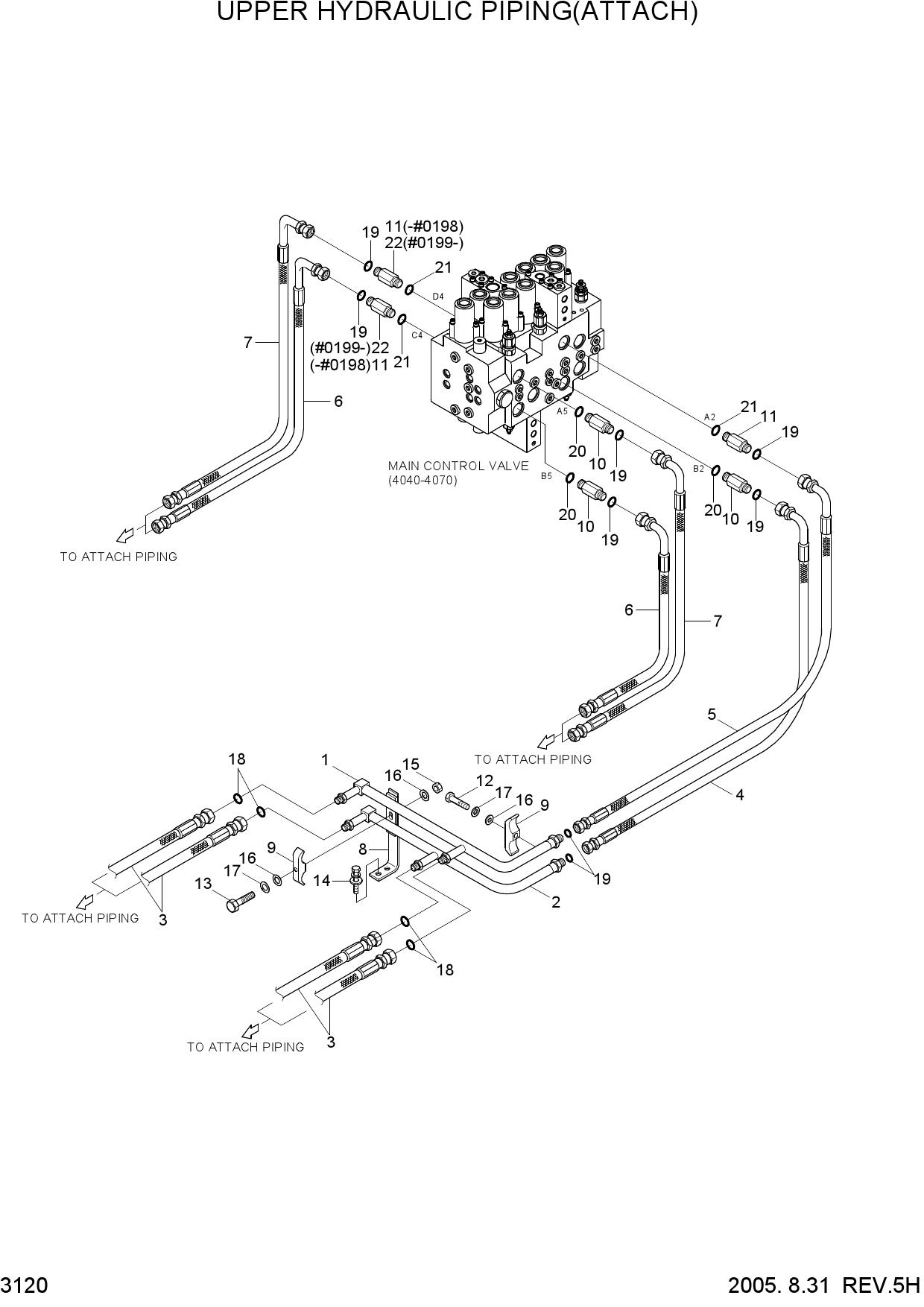 UPPER HYD PIPING(ATTACH)