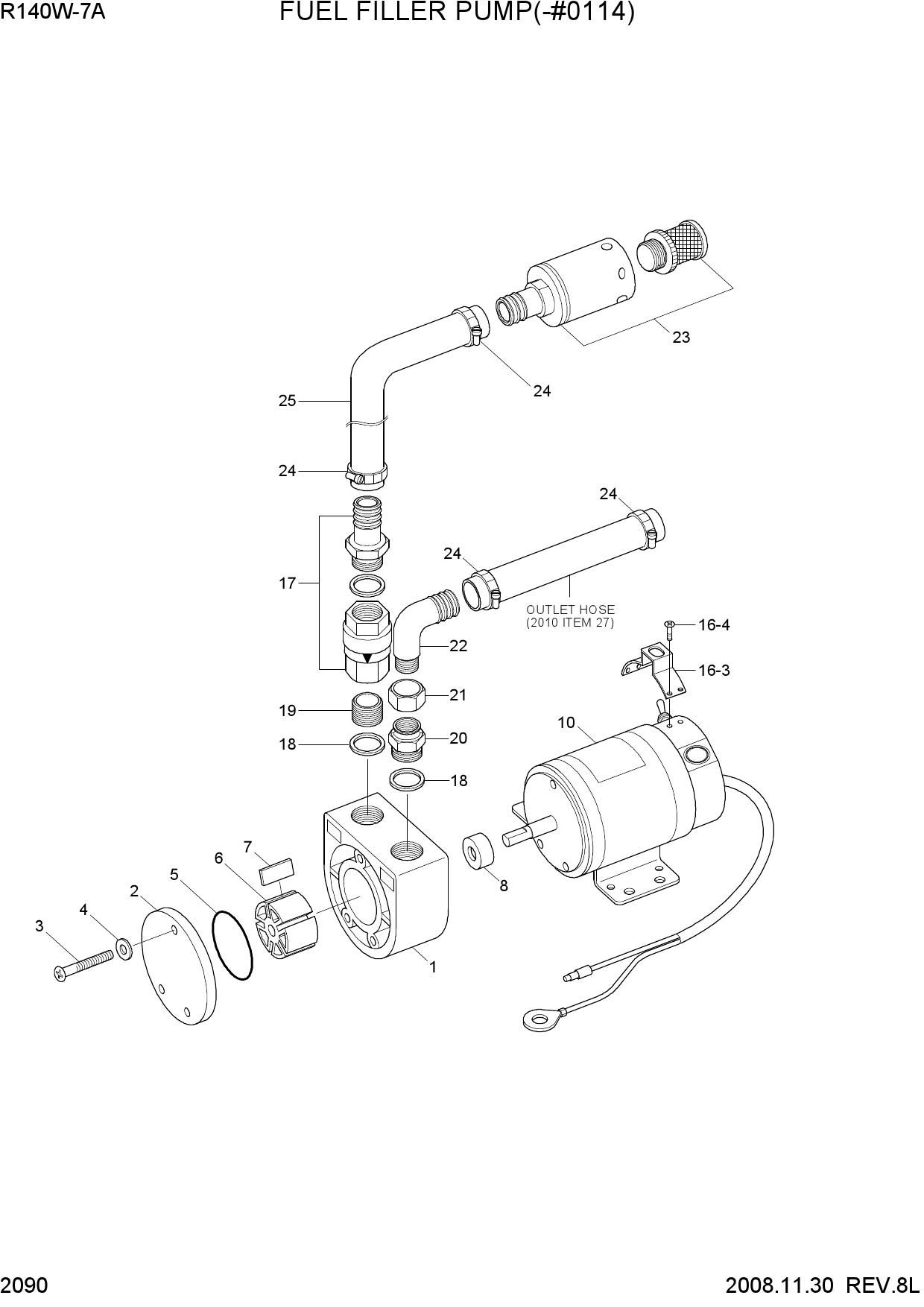 FUEL FILLER PUMP(-#0114)