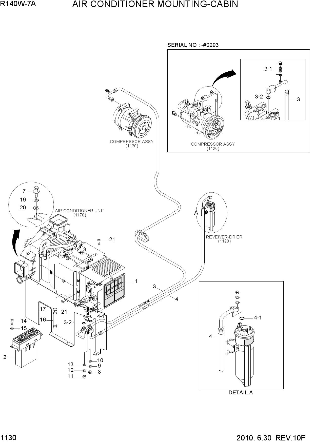 AIR CONDITIONER MOUNTING-CABIN