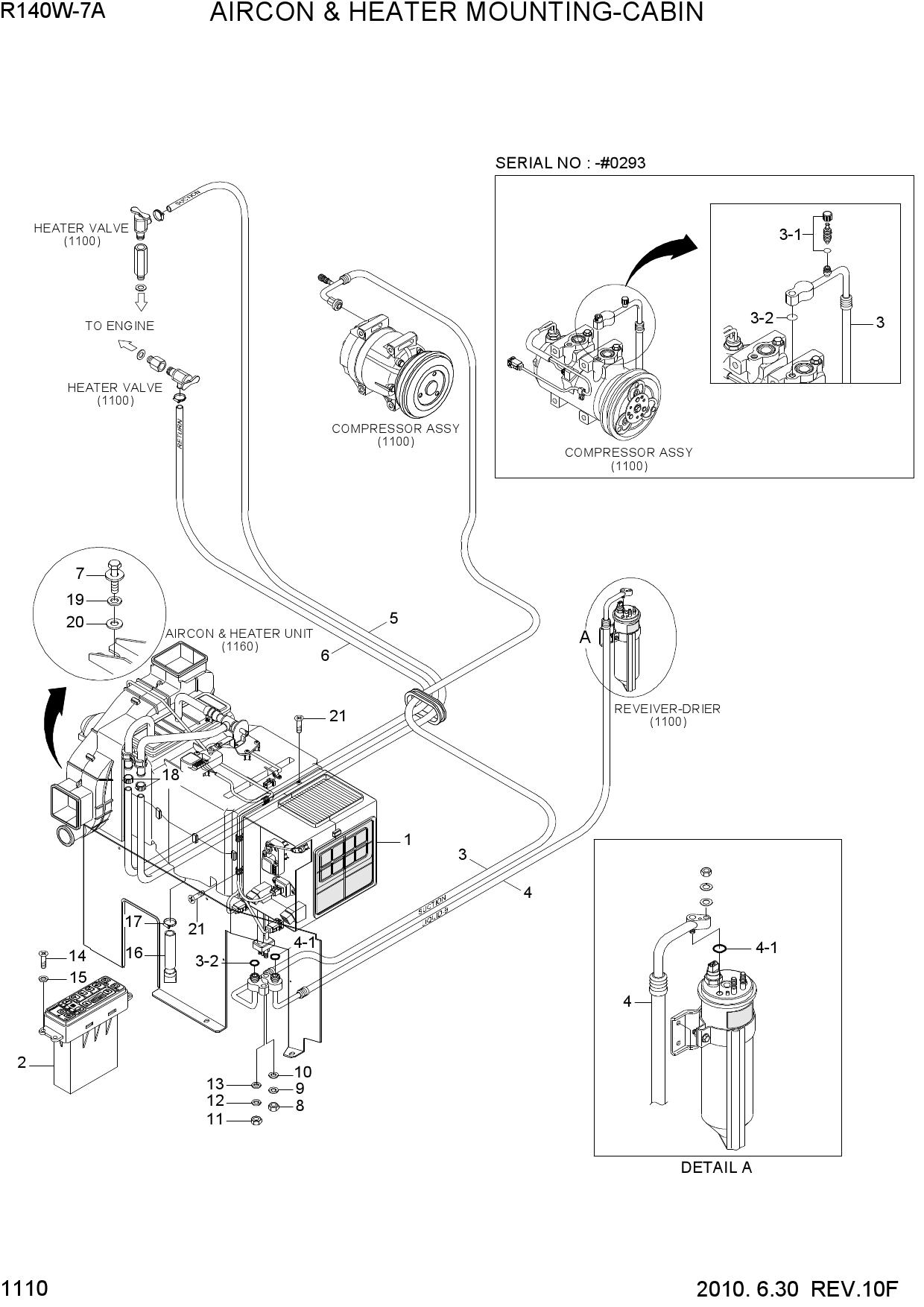 AIRCON &amp; HEATER MOUNTING-CABIN