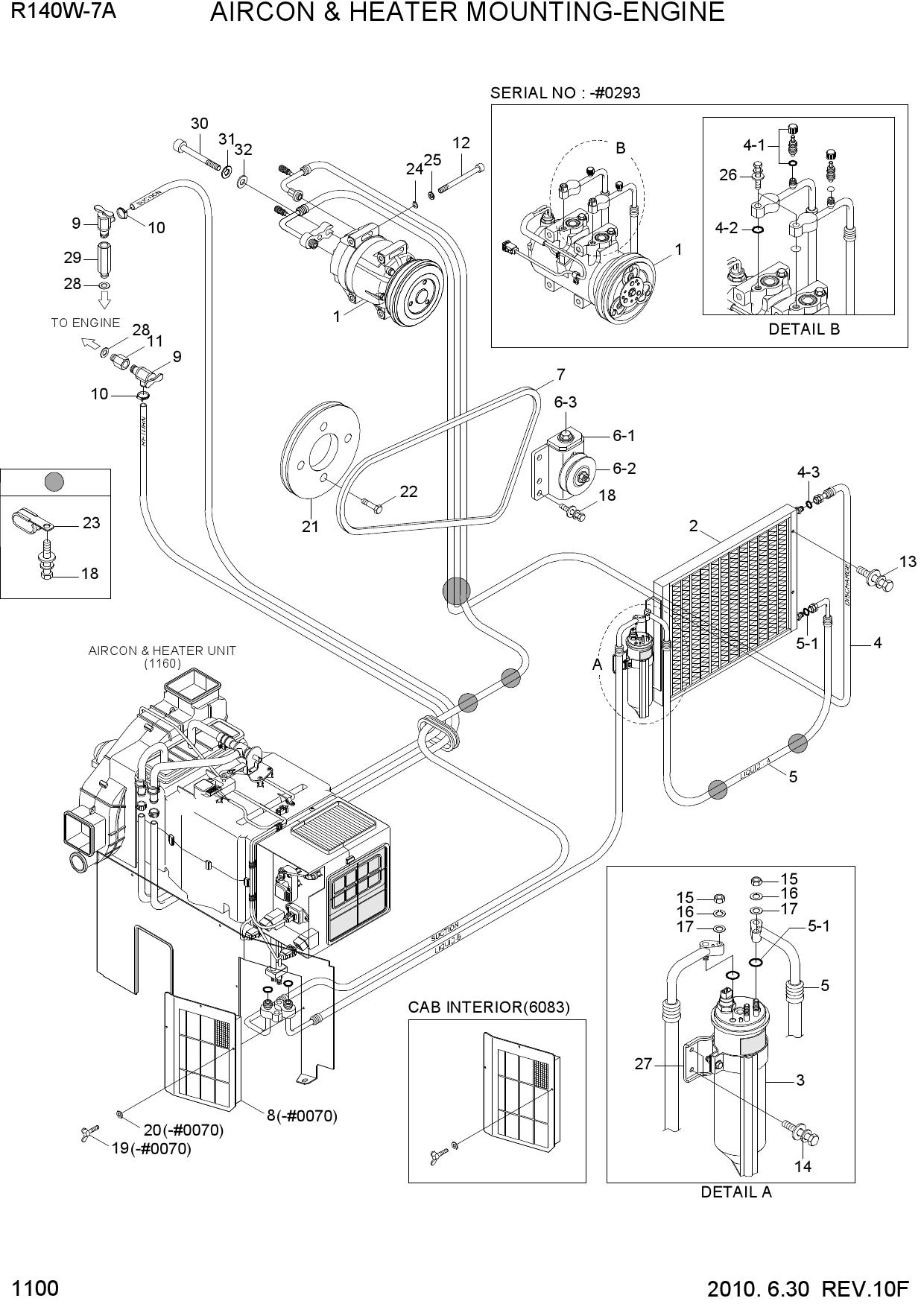 AIRCON &amp; HEATER MOUNTING-ENGINE