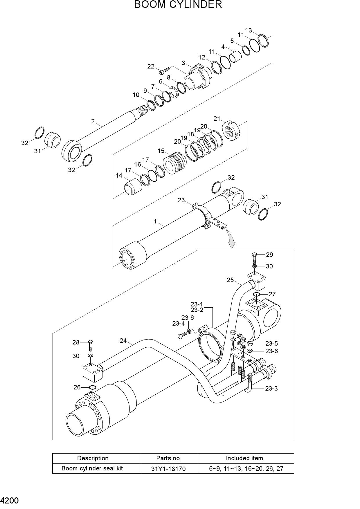 BOOM CYLINDER