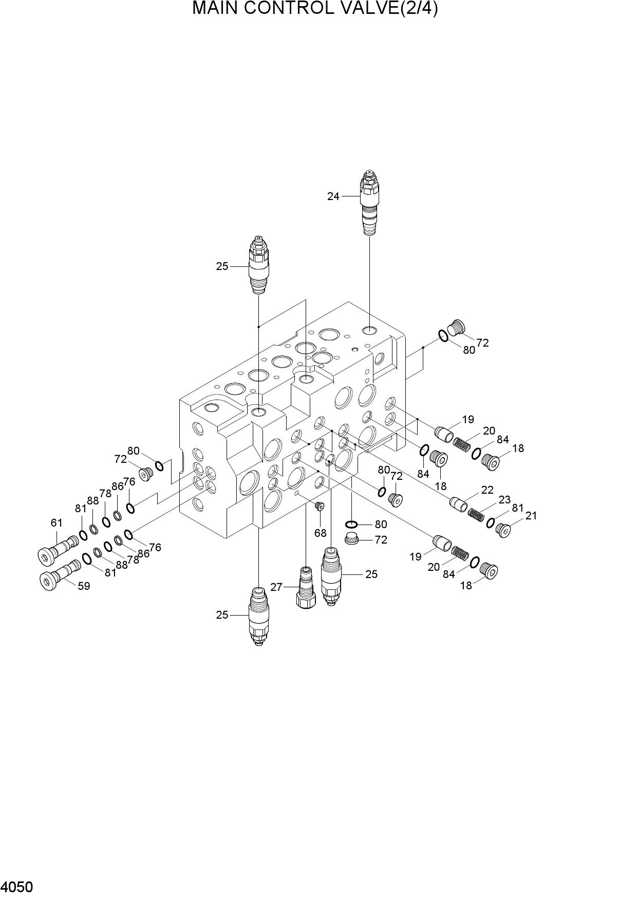 MAIN CONTROL VALVE(2/4)