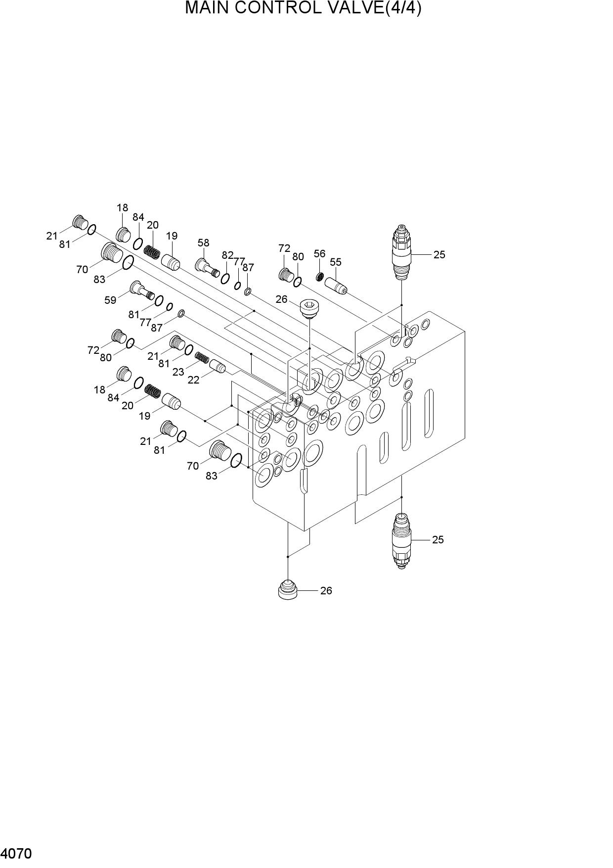 MAIN CONTROL VALVE(4/4)