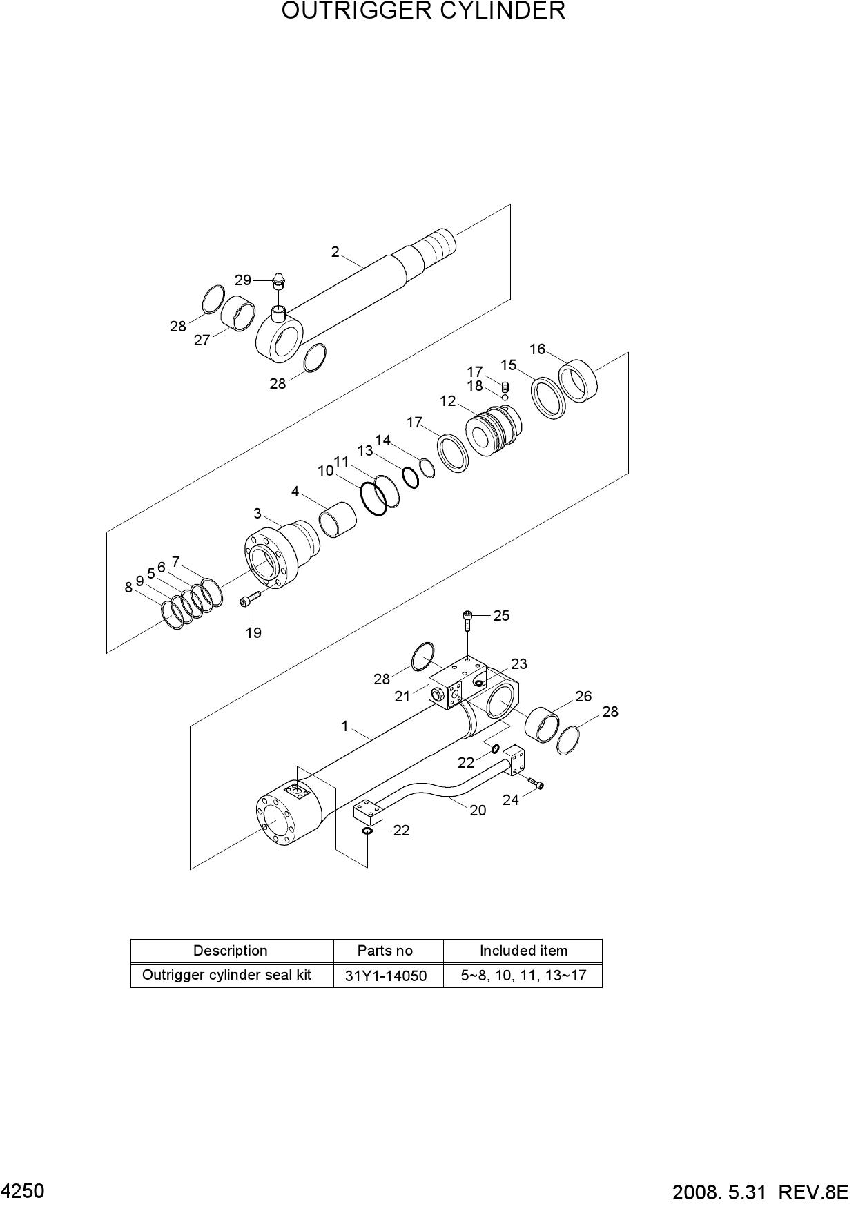 OUTRIGGER CYLINDER