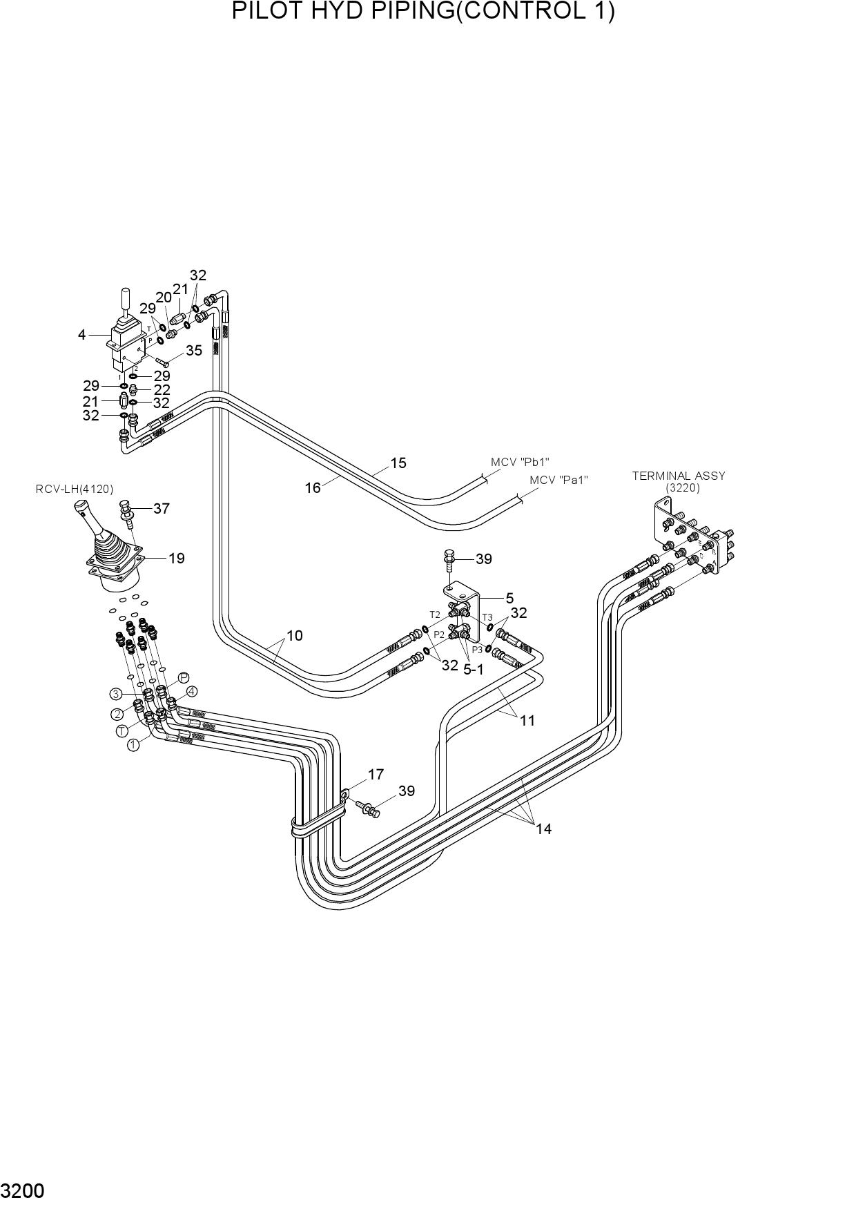 PILOT HYD PIPING(CONTROL 1)
