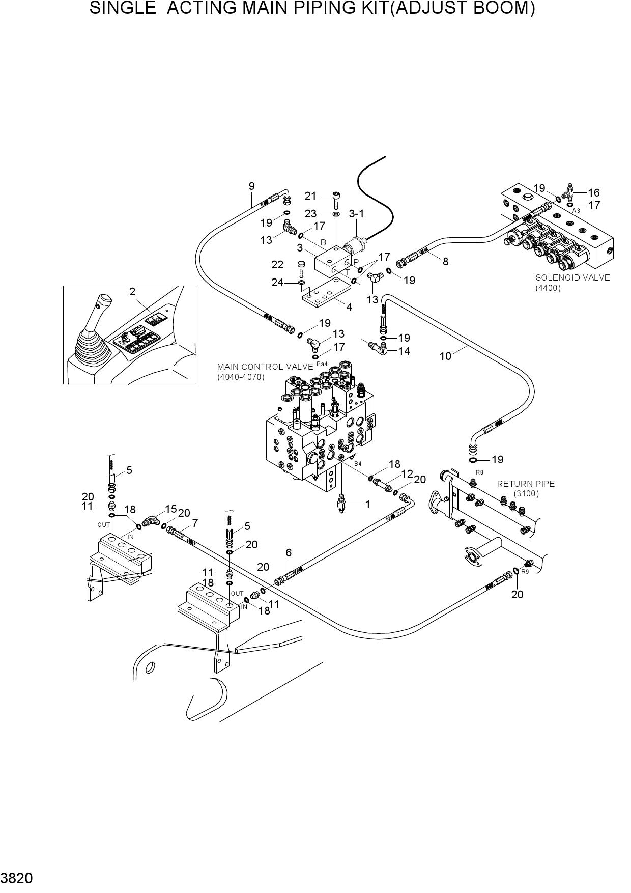 S/ACT MAIN PIPING KIT(ADJUST BM)