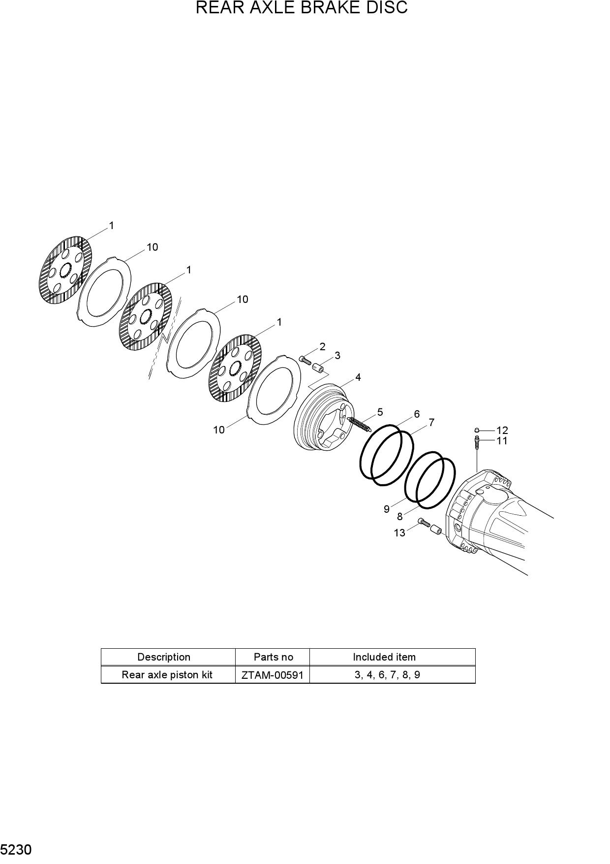 REAR AXLE BRAKE DISC