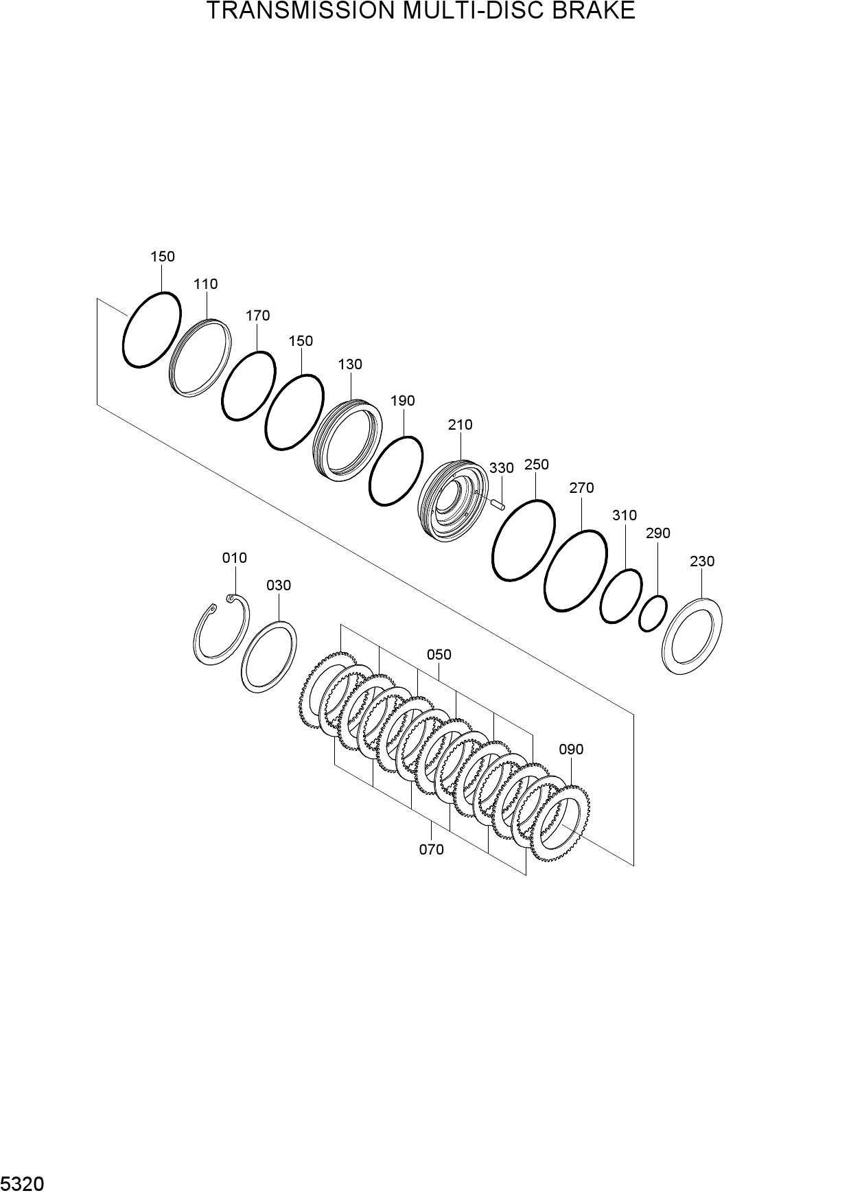 TRANSMISSION MULTI-DISC BRAKE