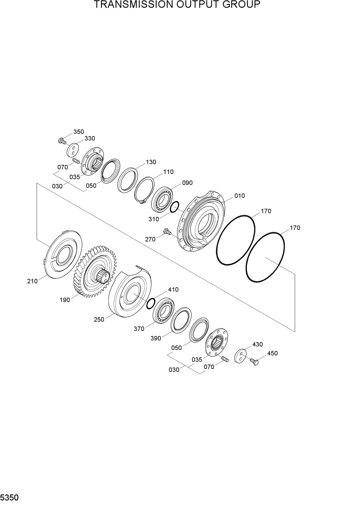 TRANSMISSION OUTPUT GROUP