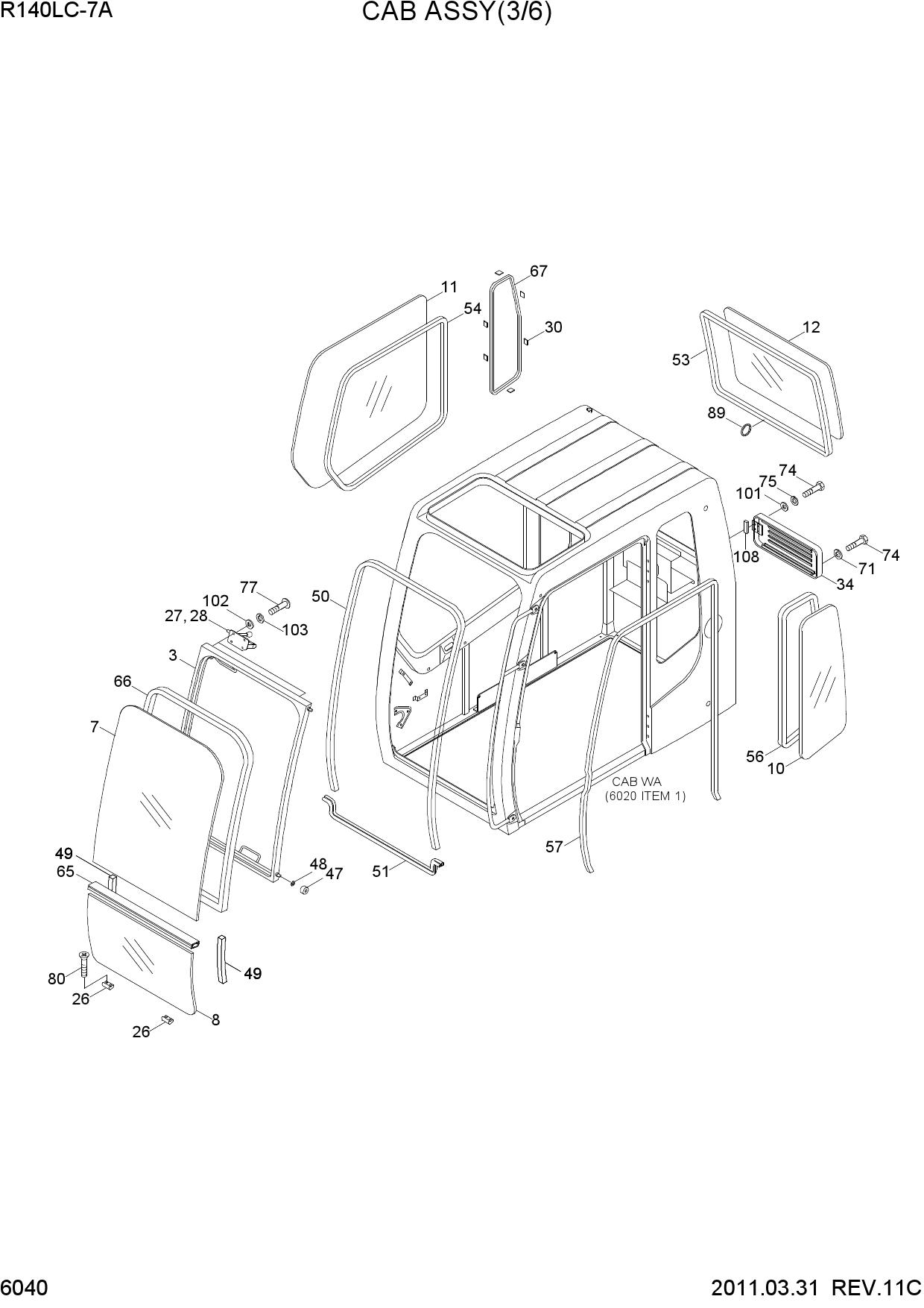 CAB ASSY(3/6)