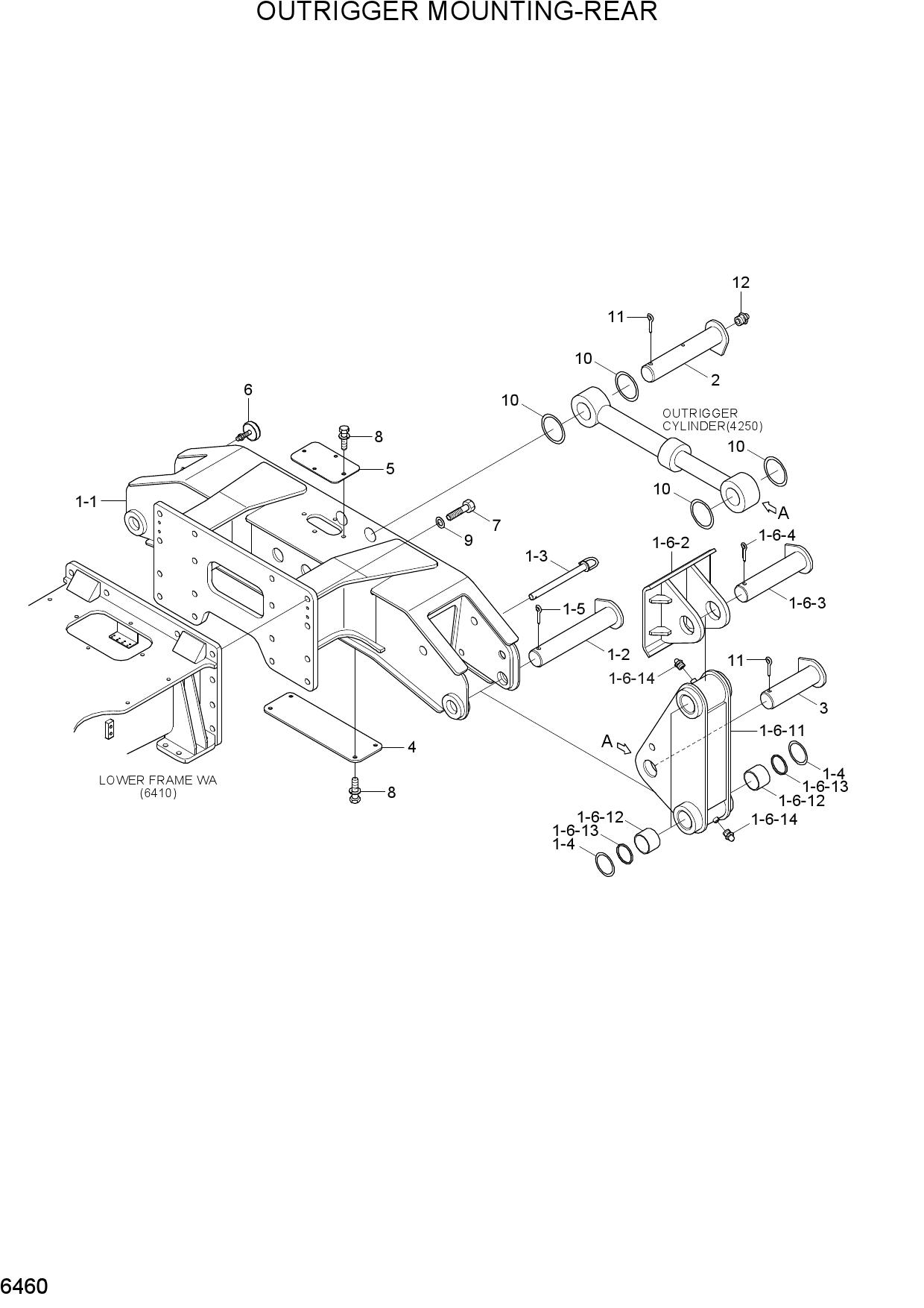 OUTRIGGER MOUNTING-REAR