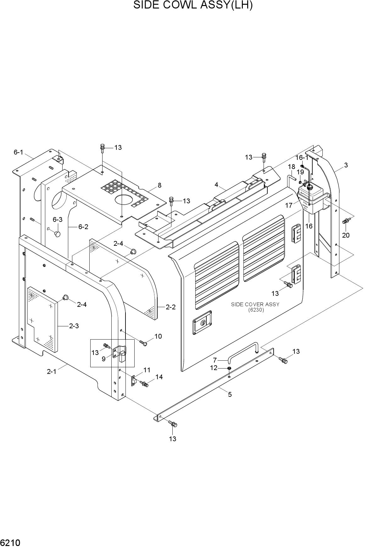 SIDE COWL ASSY(LH)