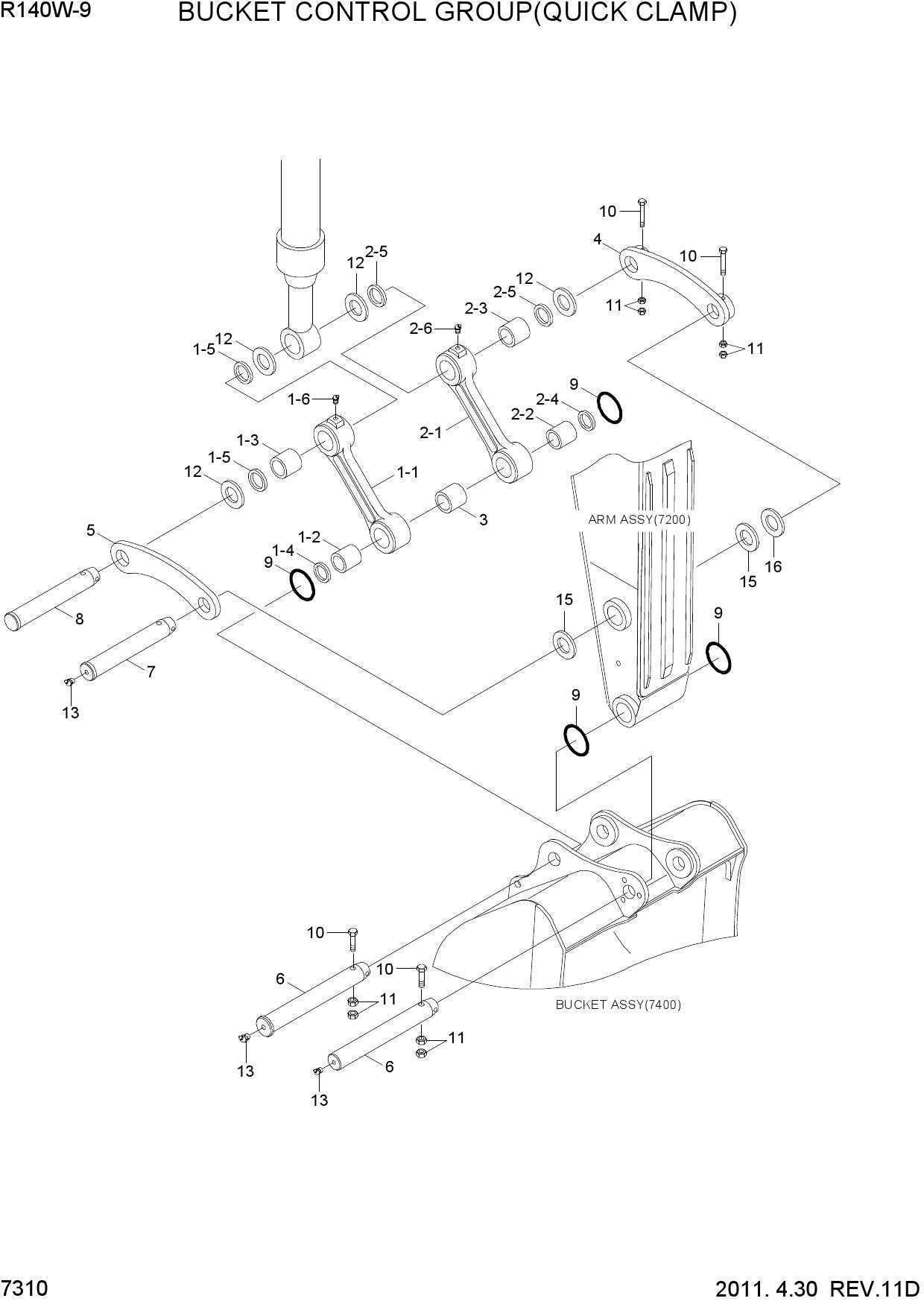 BUCKET CONTROL GROUP(QUICK CLAMP)