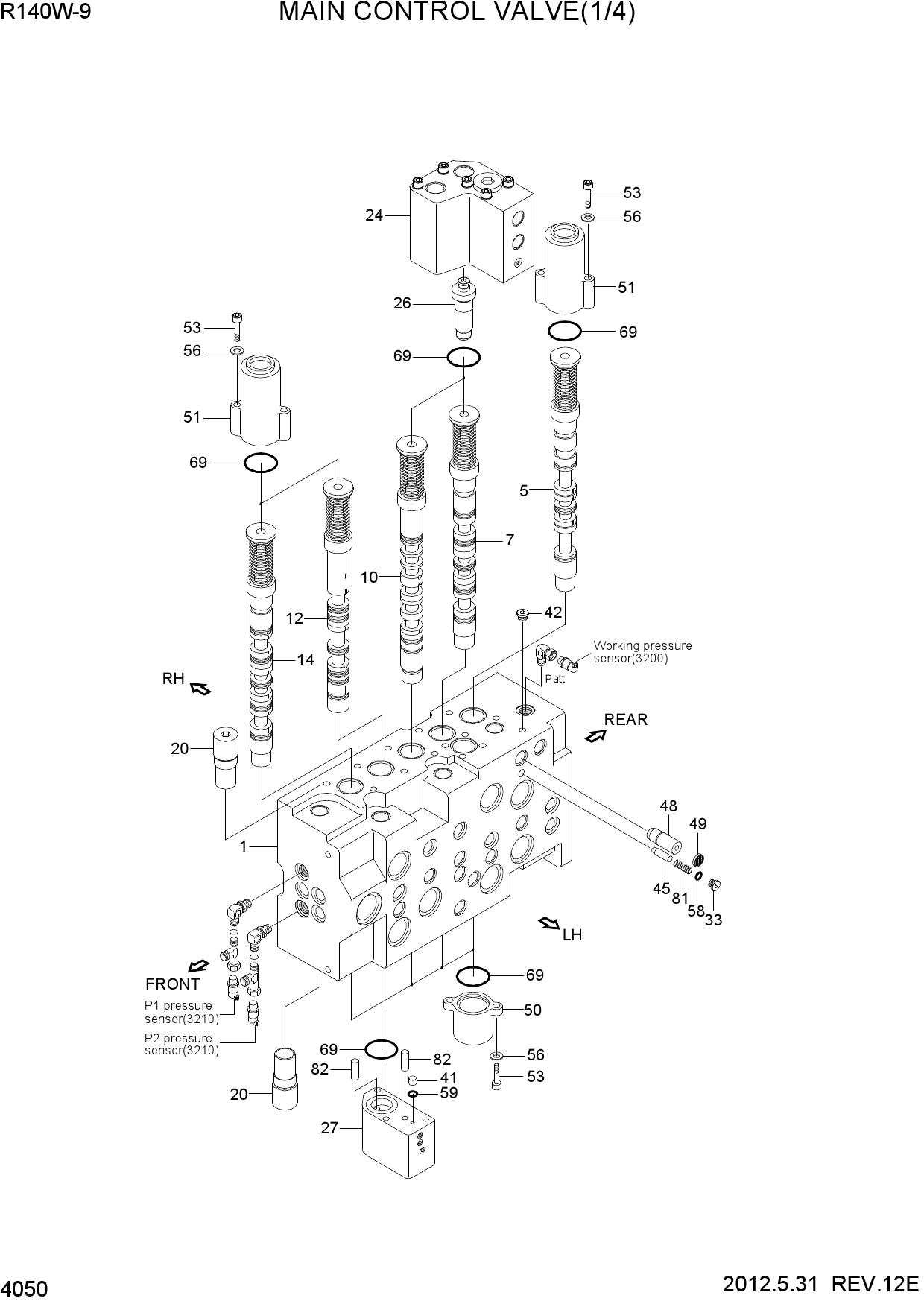 MAIN CONTROL VALVE(1/4)