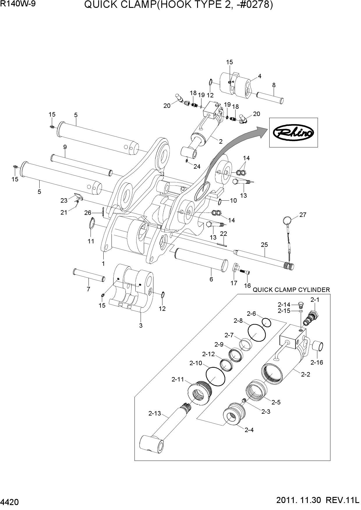 QUICK CLAMP(HOOK TYPE 2, -#0278)