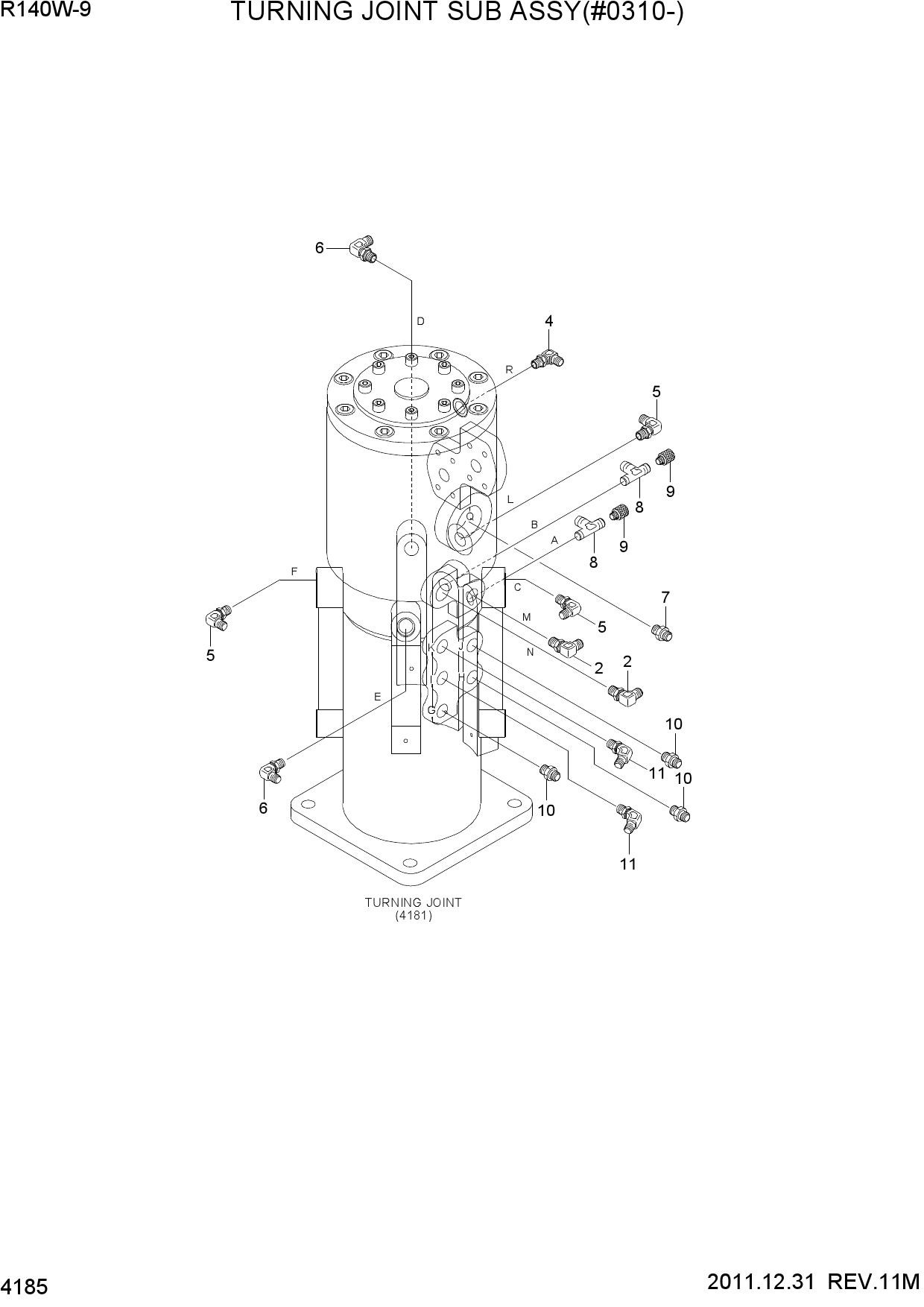 TURNING JOINT SUB ASSY(#0310-)
