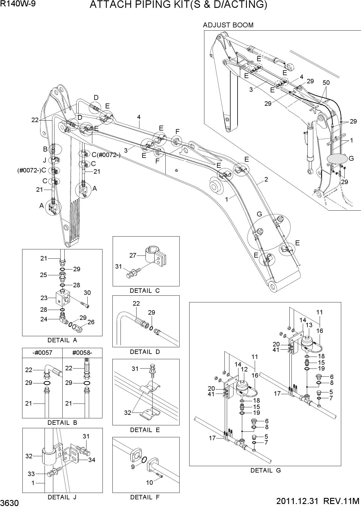 ATTACH PIPING KIT(S & D/ACTING)
