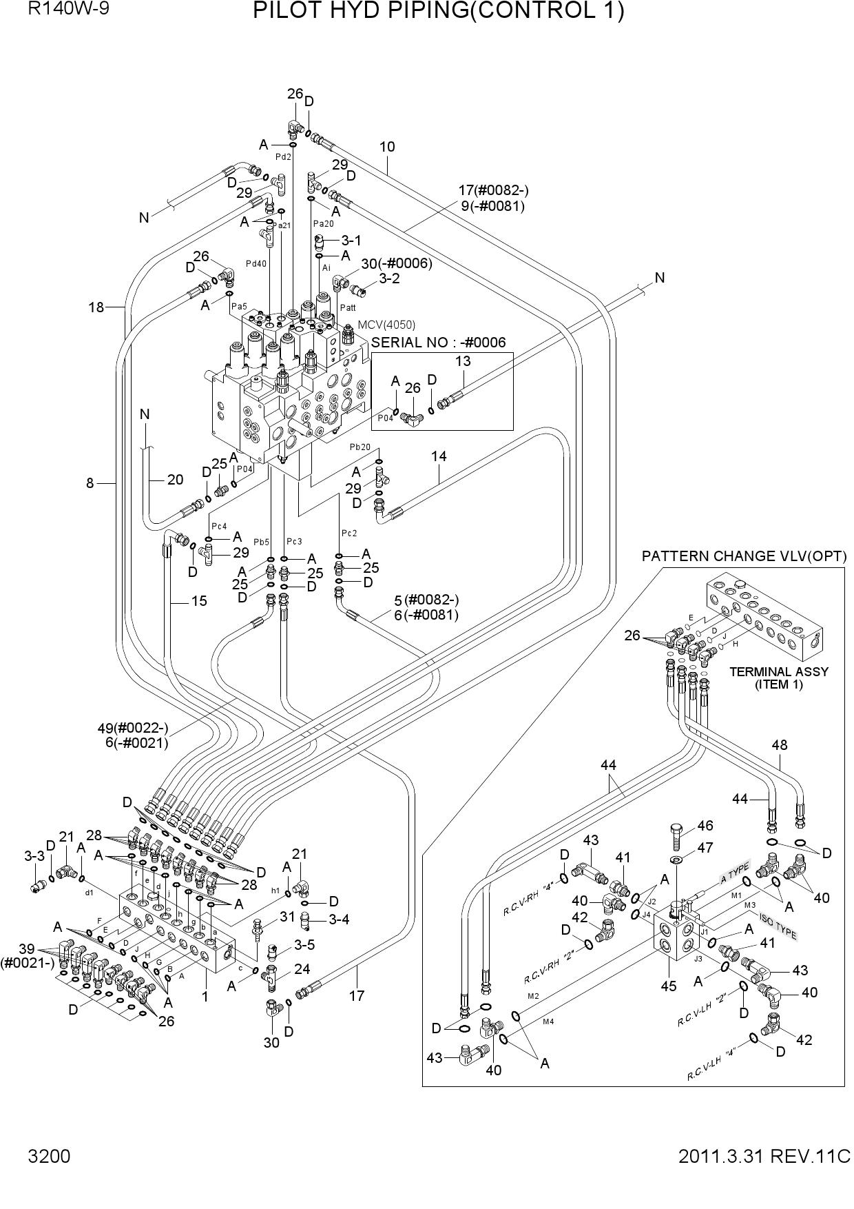 PILOT HYD PIPING(CONTROL 1)