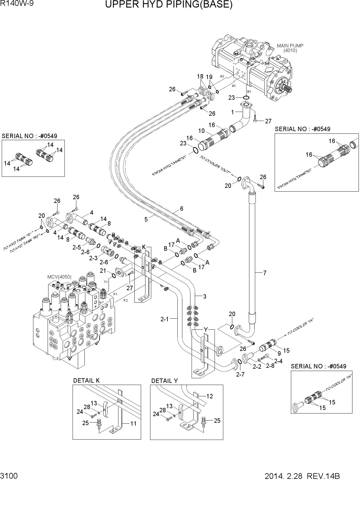 UPPER HYD PIPING(BASE)