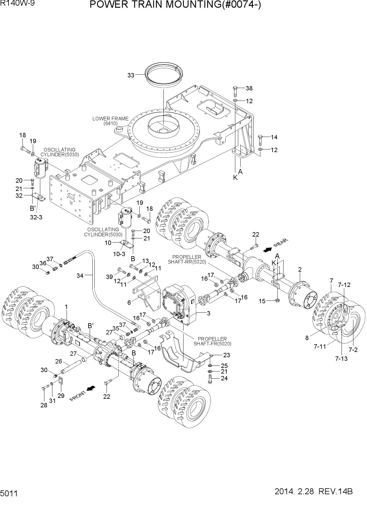 POWER TRAIN MOUNTING(#0074-)