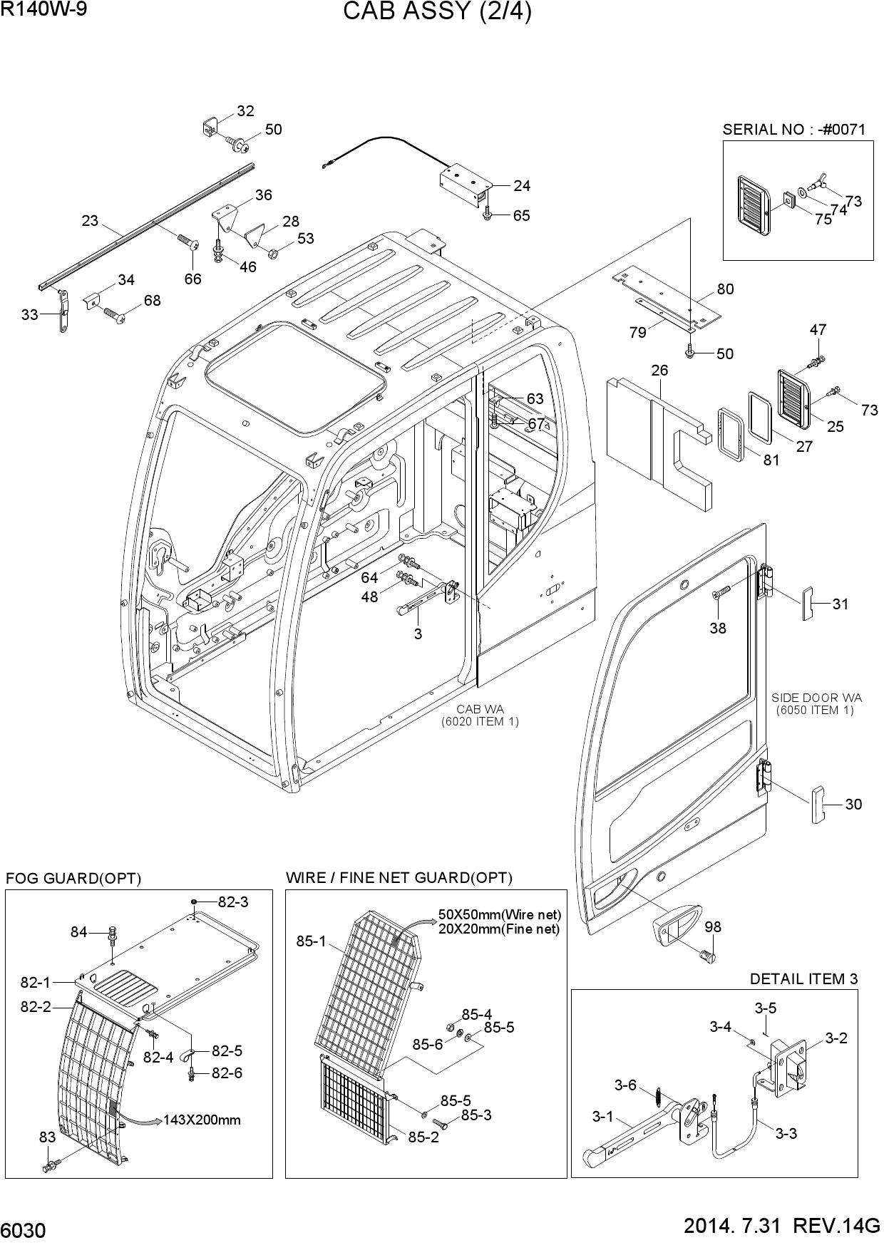 CAB ASSY(2/4)