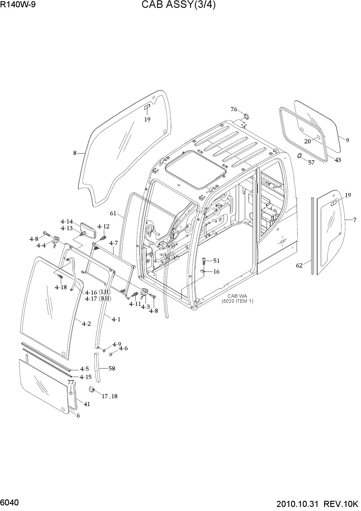 CAB ASSY(3/4)
