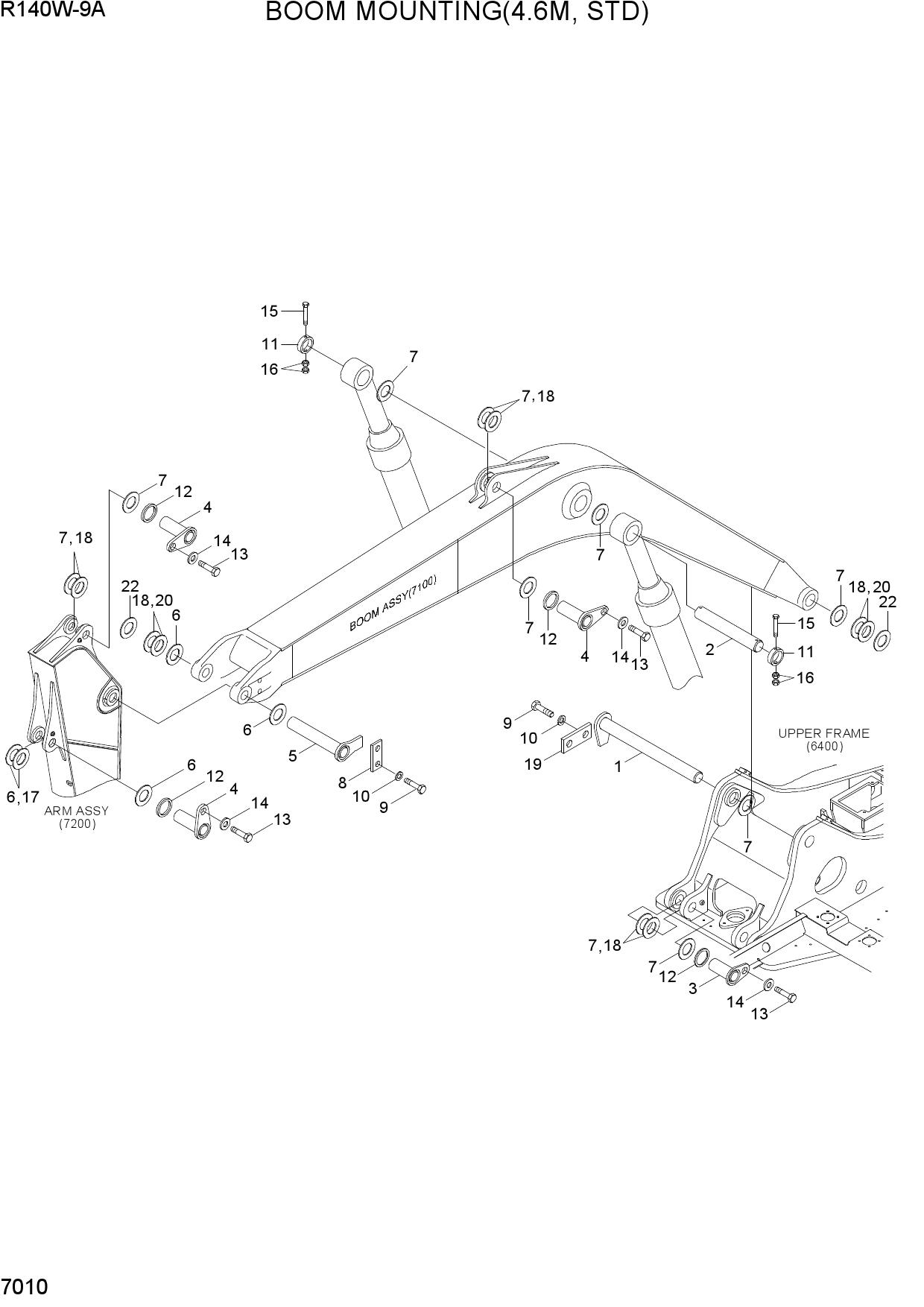 BOOM MOUNTING(4.6M, STD)