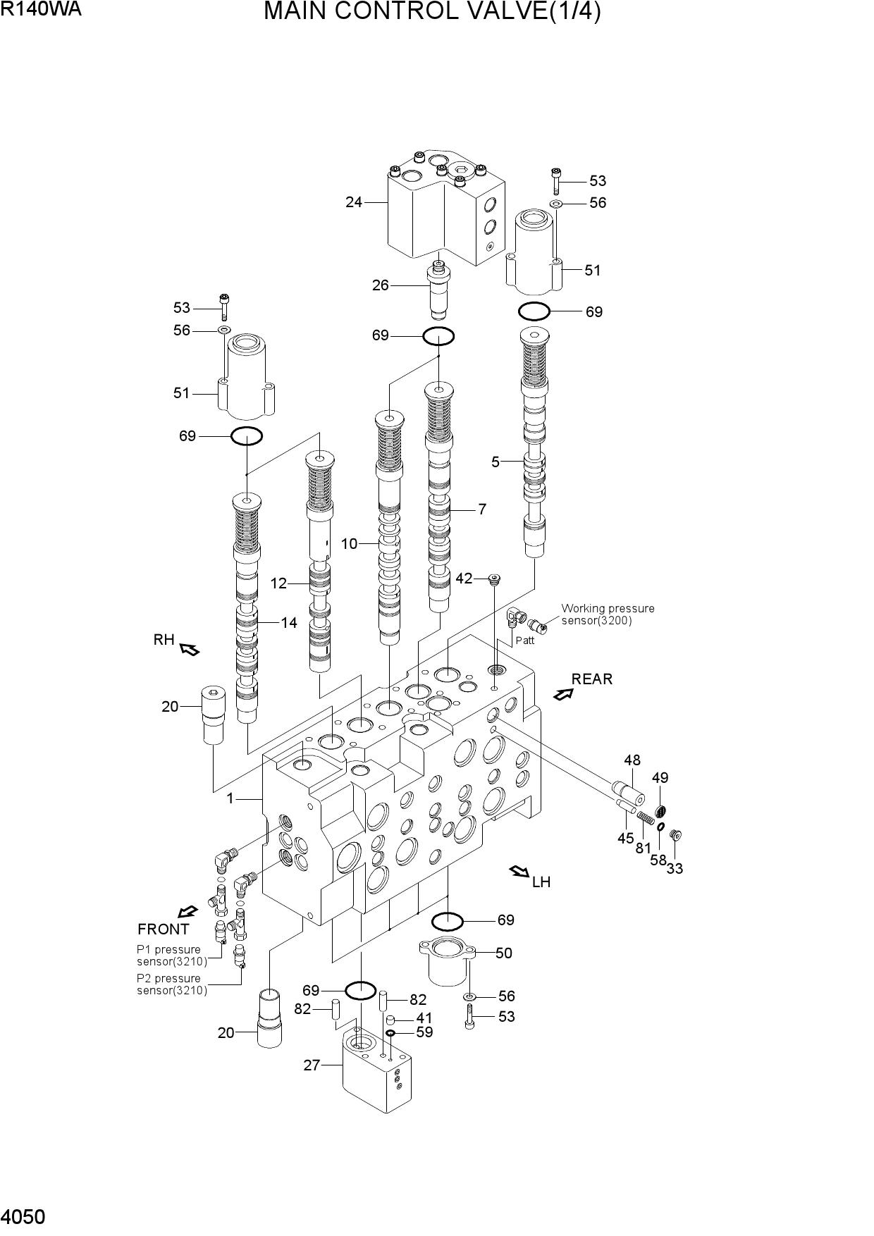 MAIN CONTROL VALVE(1/4)