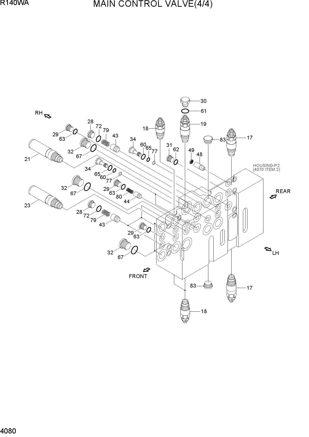 MAIN CONTROL VALVE(4/4)