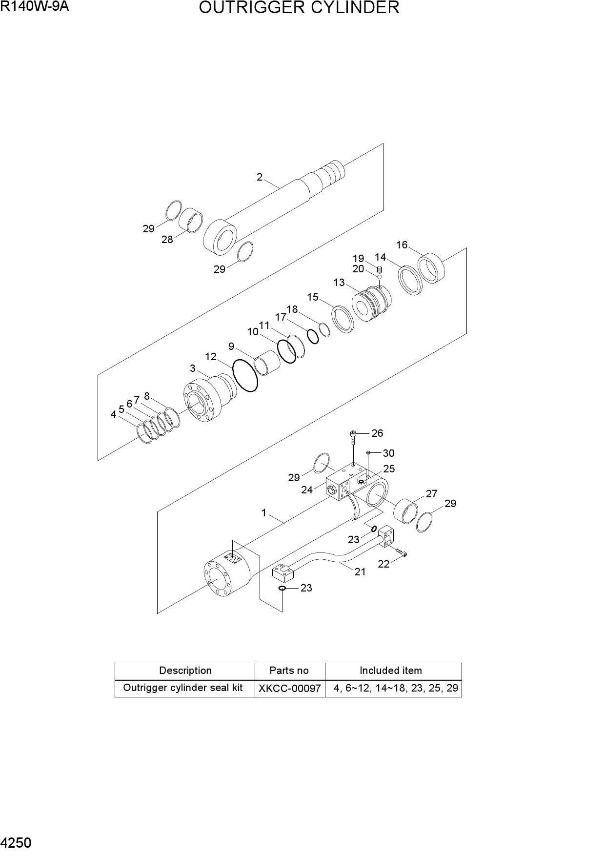 OUTRIGGER CYLINDER