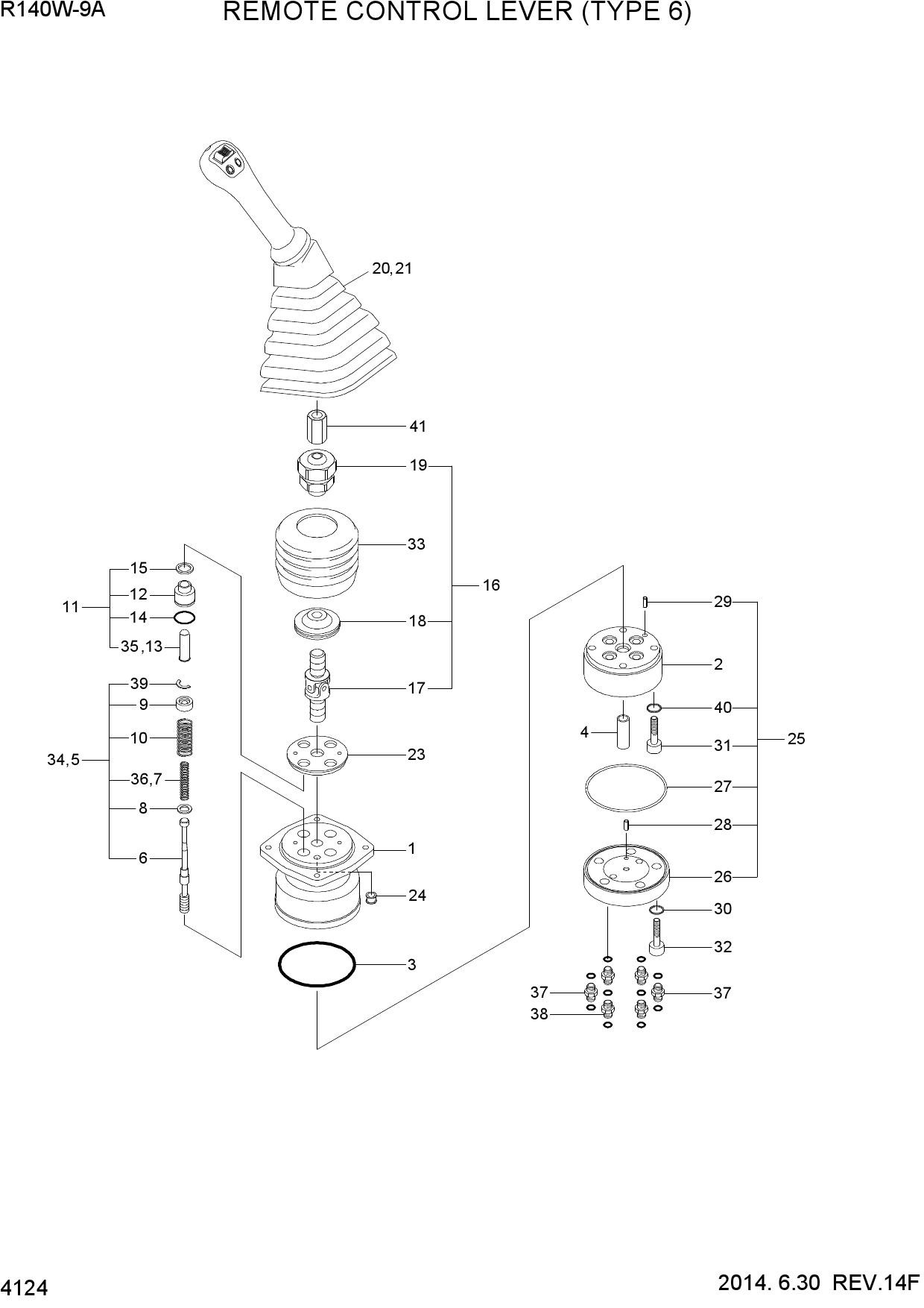 REMOTE CONTROL LEVER (TYPE 6)