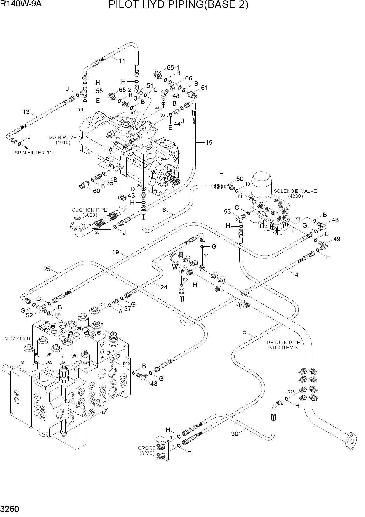 PILOT HYD PIPING(BASE 2)
