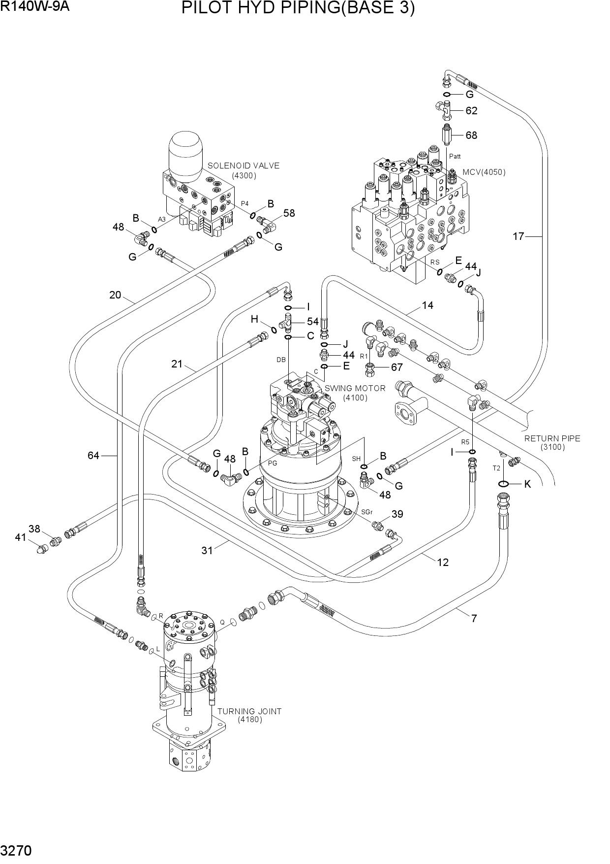PILOT HYD PIPING(BASE 3)