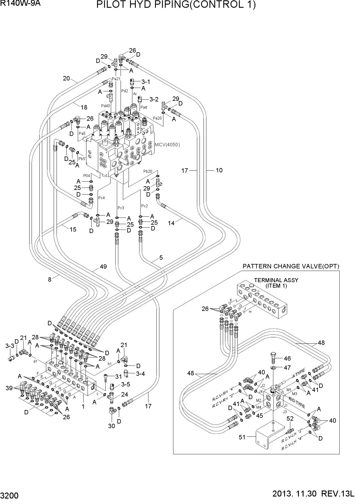 PILOT HYD PIPING(CONTROL 1)