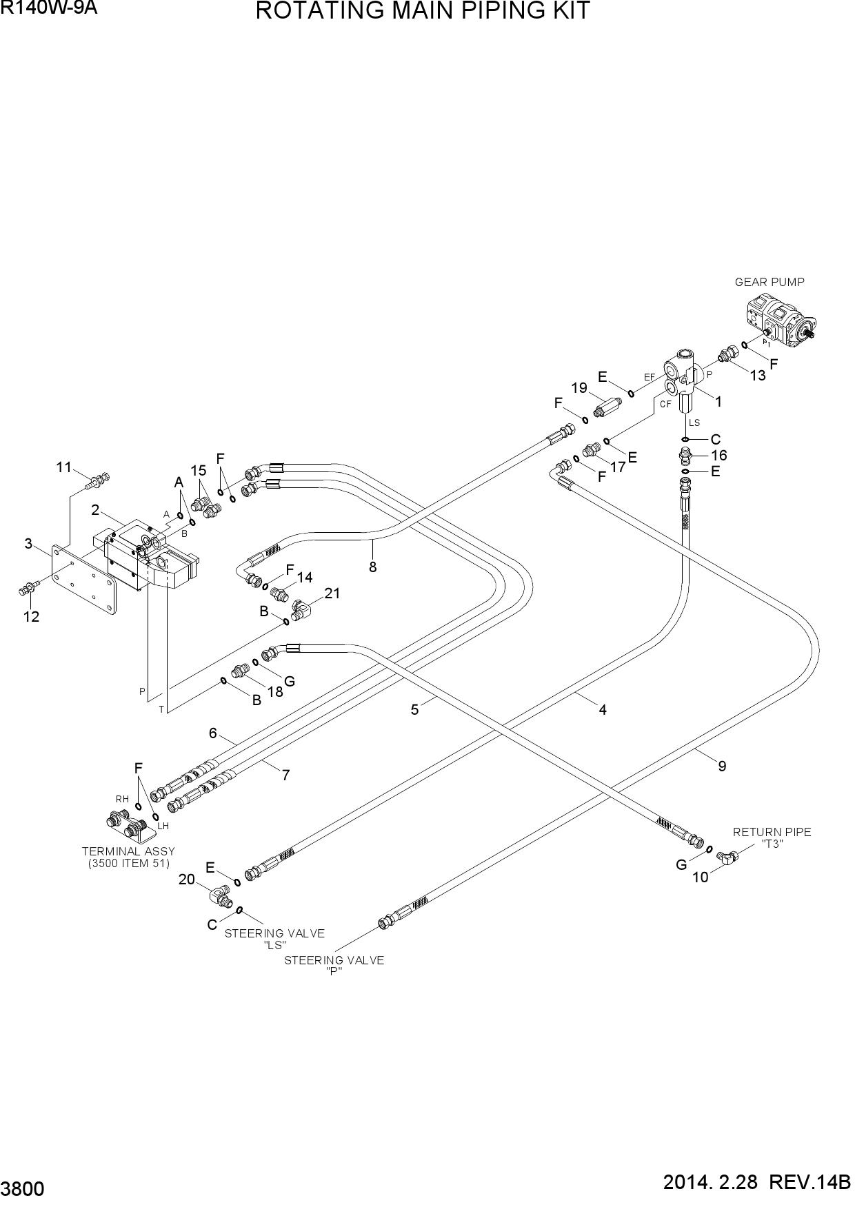 ROTATING MAIN PIPING KIT