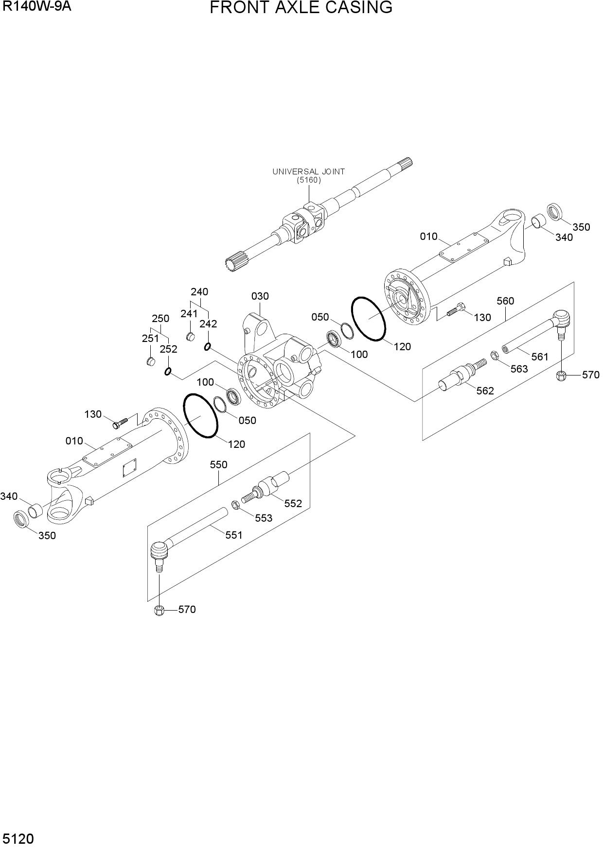 FRONT AXLE CASING