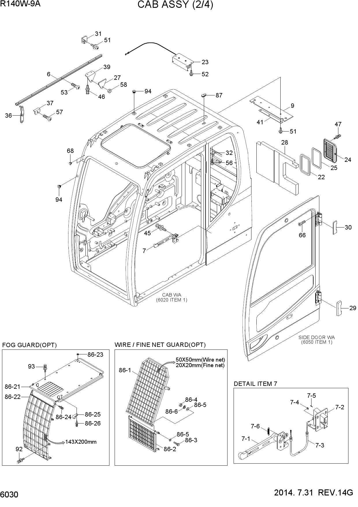 CAB ASSY(2/4)