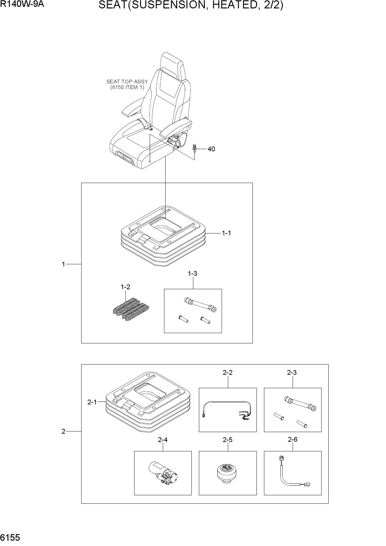 SEAT(SUSPENSION, HEATED, 2/2)