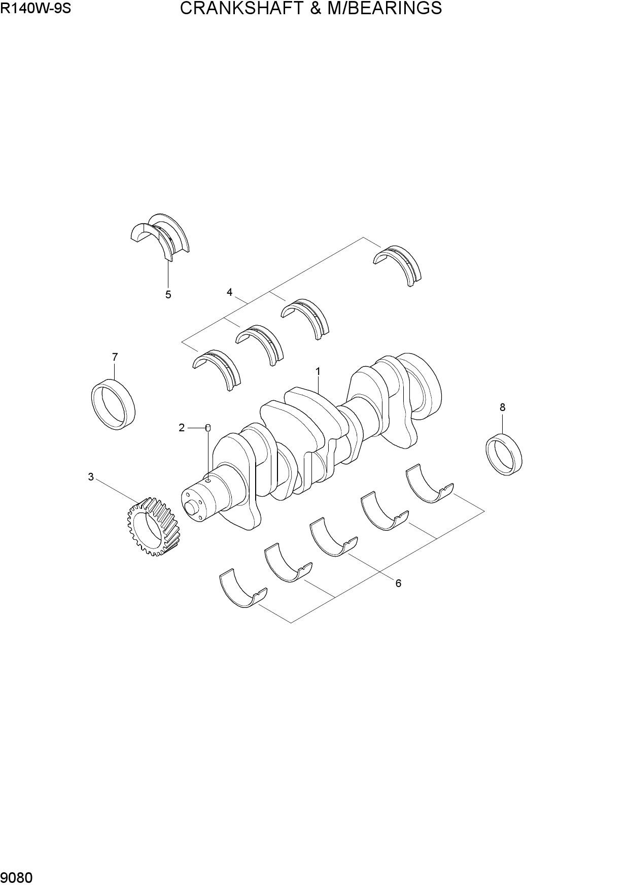 CRANKSHAFT & M/BEARINGS