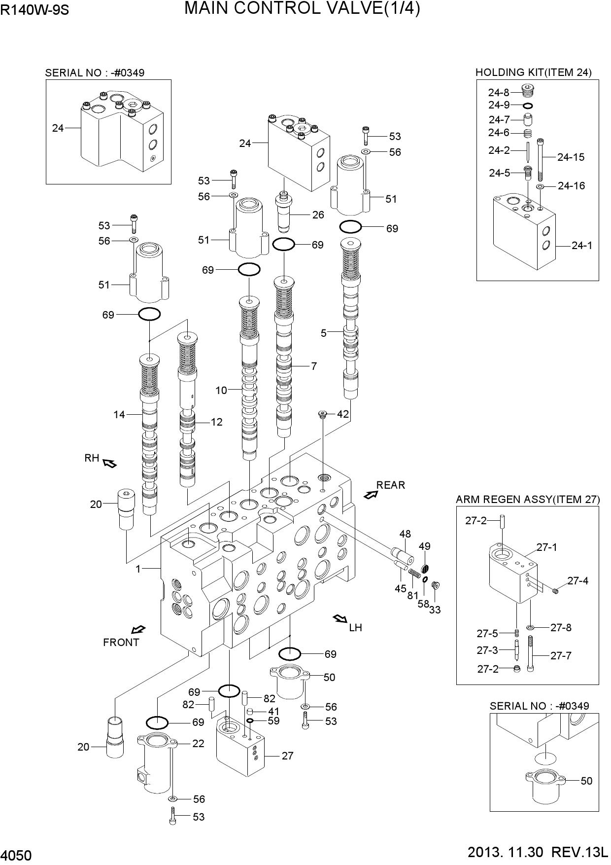 MAIN CONTROL VALVE(1/4)