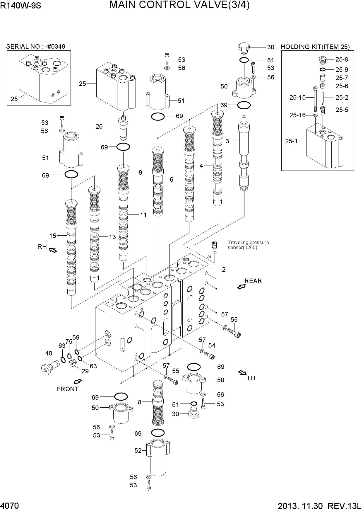 MAIN CONTROL VALVE(3/4)