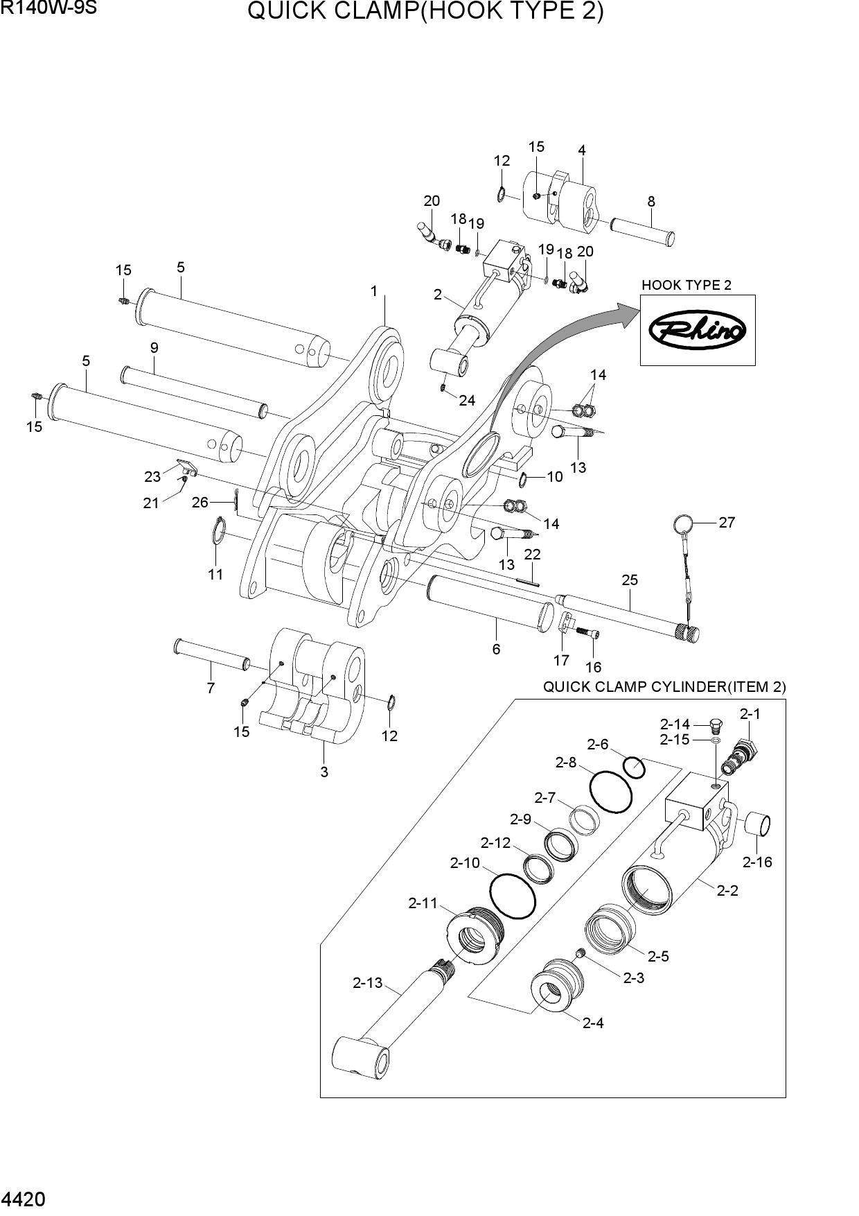 QUICK CLAMP(HOOK TYPE 2, -#0182)