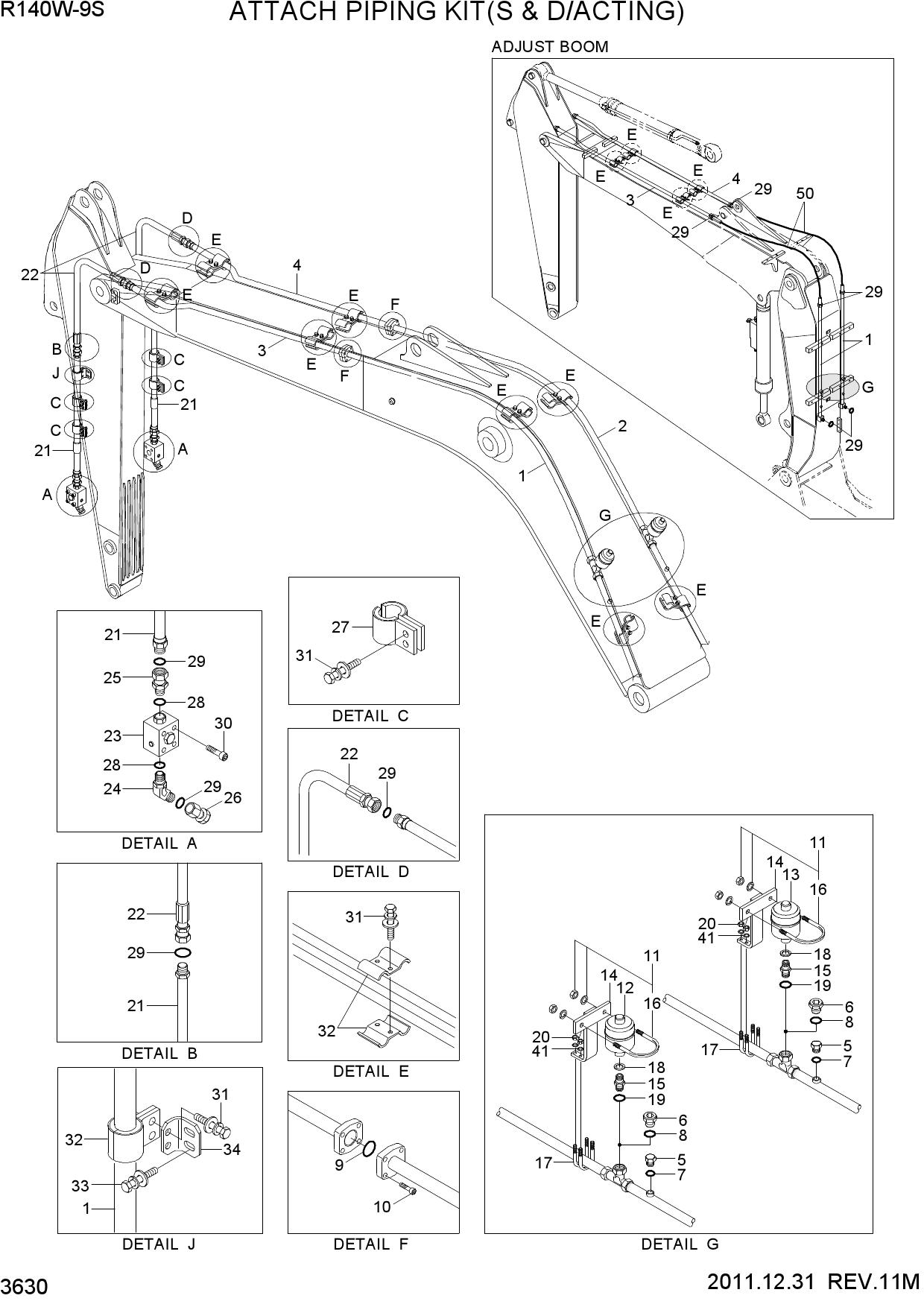 ATTACH PIPING KIT(S & D/ACTING)