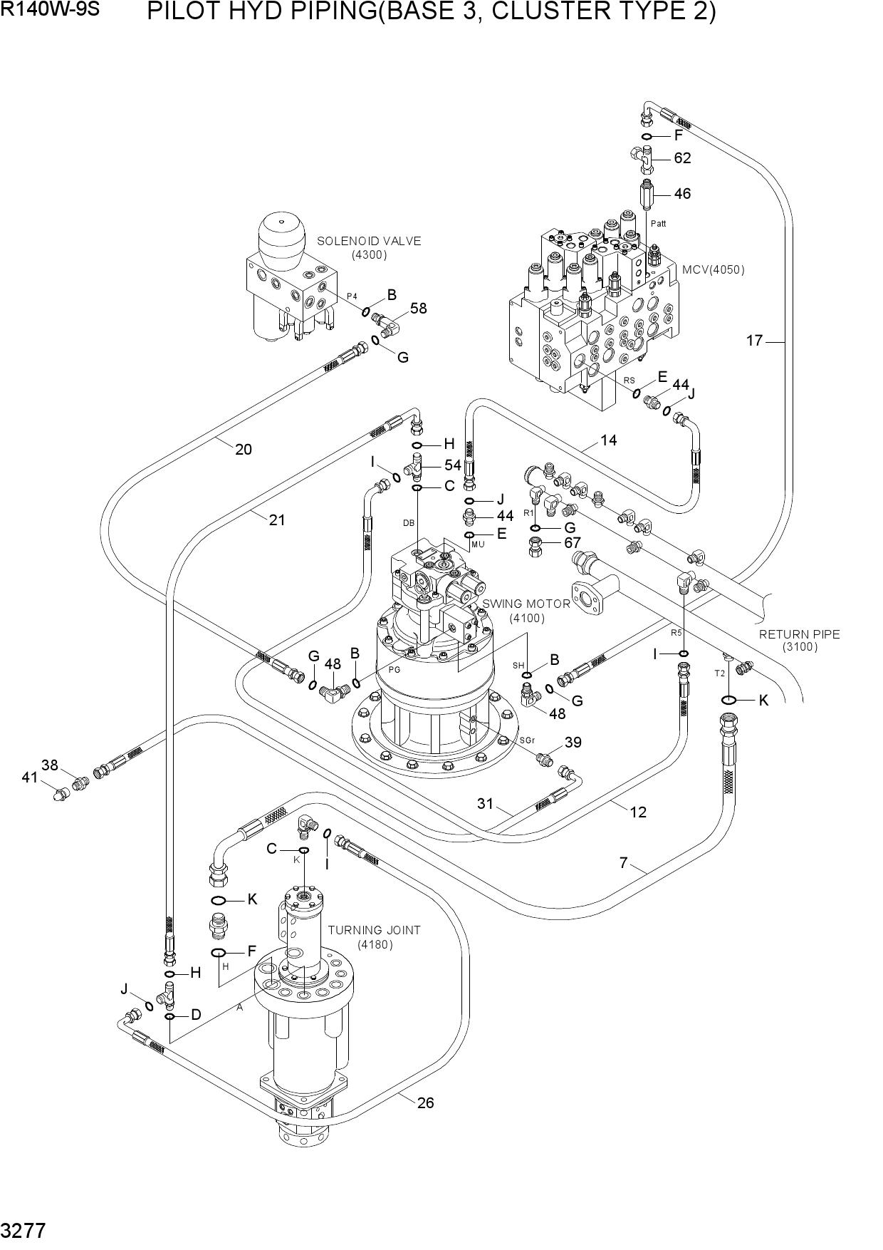 PILOT HYD PIPING(BASE 3, CLUSTER TYPE 2)